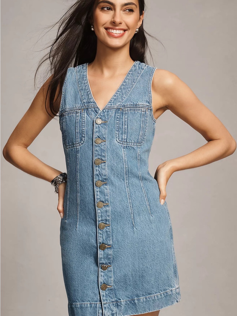 Frame Denim trucker mini dress. Size 12. NWT.